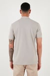 Buratti Pamuklu Regular Fit Fermuarlı Erkek Polo Yaka T Shirt 5902915 GRİ