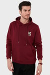Buratti Pamuklu Regular Fit Kanguru Cepli Kapüşonlu Erkek Sweat 6141006B BORDO