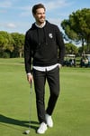 Buratti Pamuklu Regular Fit Kanguru Cepli Kapüşonlu Erkek Sweat 6141006B SİYAH