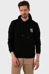 Buratti Pamuklu Regular Fit Kanguru Cepli Kapüşonlu Erkek Sweat 6141006B SİYAH