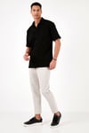 Buratti Pamuklu Regular Fit Kısa Kollu Erkek Gömlek 5902724 SİYAH
