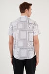 Buratti Pamuklu Regular Fit Kısa Kollu Erkek Gömlek CF24S117514 BEYAZ