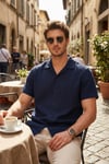 Buratti Pamuklu Regular Fit Klasik Yaka Kısa Kollu Erkek Gömlek CF26S125404 LACİVERT
