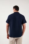 Buratti Pamuklu Regular Fit Klasik Yaka Kısa Kollu Erkek Gömlek CF26S125404 LACİVERT