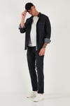 Buratti Pamuklu Regular Fit Normal Bel Boru Paça Jeans Erkek Kot Pantolon 2211C03PARMA Füme Siyah