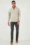 Buratti Pamuklu Regular Fit Normal Bel Boru Paça Jeans Erkek Kot Pantolon 2211C40PARMA NEFTİ