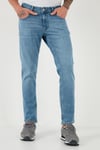 Buratti Pamuklu Regular Fit Normal Bel Boru Paça Jeans Erkek Kot Pantolon 2212S181PARMA MAVİ