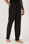 Buratti Pamuklu Regular Fit Normal Bel Düz Paça Cepli 2'li Paket Erkek Pijama Altı 6574003S2 Siyah Bordo-Siyah Bordo