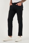 Buratti Pamuklu Regular Fit Normal Bel Boru Paça Jeans Erkek Kot Pantolon 2211C13PARMA SİYAH