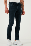 Buratti Pamuklu Regular Fit Normal Bel Boru Paça Jeans Erkek Kot Pantolon 2211S80PARMA LACİVERT