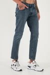 Buratti Pamuklu Regular Fit Normal Bel Boru Paça Jeans Erkek Kot Pantolon 2211C02PARMA MAVİ