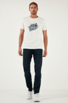 Buratti Pamuklu Regular Fit Normal Bel Boru Paça Jeans Erkek Kot Pantolon 2211S80PARMA LACİVERT