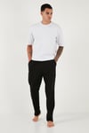 Buratti Pamuklu Regular Fit Normal Bel Düz Paça Cepli Erkek Pijama Altı 6574003 SİYAH