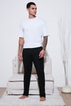 Buratti Pamuklu Regular Fit Normal Bel Düz Paça Cepli 2'li Paket Erkek Pijama Altı 6574003S2 SİYAH-SİYAH