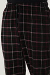 Buratti Pamuklu Regular Fit Normal Bel Düz Paça Cepli Erkek Pijama Altı 6574003 SİYAH-BORDO