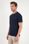 Buratti Pamuklu Regular Fit Şerit Detaylı Erkek T Shirt 5904089 İNDİGO