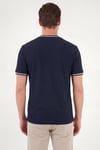 Buratti Pamuklu Regular Fit Şerit Detaylı Erkek T Shirt 5904089 İNDİGO