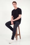 Buratti Pamuklu Regular Fit Şerit Detaylı Erkek T Shirt 5904089 SİYAH