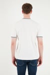 Buratti Pamuklu Regular Fit Şerit Detaylı Erkek T Shirt 5904089 BEYAZ
