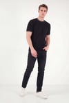 Buratti Pamuklu Regular Fit Şerit Detaylı Erkek T Shirt 5904089 SİYAH