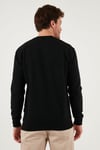 Buratti Pamuklu Regular Fit V Yaka Erkek Kazak 456202 V SİYAH