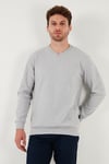 Buratti Pamuklu Regular Fit V Yaka Erkek Kazak 456202 V GRİ