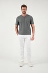 Buratti Pamuklu Regular Fit Yarım Fermuarlı Erkek T Shirt 5902653 AÇIK HAKİ