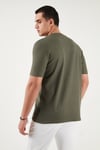 Buratti Pamuklu Regular Fit Yarım Fermuarlı Erkek T Shirt 5902653 HAKİ