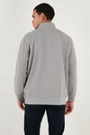 Buratti Pamuklu Regular Fit Yarım Fermuarlı Dik Yaka Erkek Sweat 5905470 GRİ