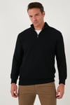 Buratti Pamuklu Regular Fit Yarım Fermuarlı Dik Yaka 2'li Paket Erkek Sweat 5905716S2 EKRU-SİYAH