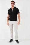 Buratti Pamuklu Regular Fit Yarım Fermuarlı 3'lü Paket Erkek Polo Yaka T Shirt 5902434S3 Siyah-Siyah-Ekru