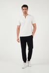 Buratti Pamuklu Regular Fit Yarım Fermuarlı Erkek T Shirt 5902653 BEYAZ