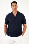 Buratti Pamuklu Regular Fit Yarım Fermuarlı 3'lü Paket Erkek Polo Yaka T Shirt 5902434S3 Siyah-Ekru-İndigo