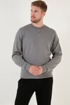 Buratti Pamuklu Relaxed Fit Bisiklet Yaka Erkek Sweat 5905453 AÇIK HAKİ