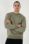 Buratti Pamuklu Relaxed Fit Bisiklet Yaka Erkek Sweat 5905453 HAKİ