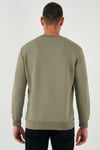 Buratti Pamuklu Relaxed Fit Bisiklet Yaka Erkek Sweat 5905453 HAKİ