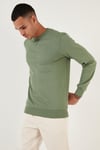 Buratti Pamuklu Relaxed Fit Bisiklet Yaka Erkek Sweat 5905453 Elma