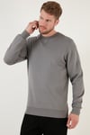Buratti Pamuklu Relaxed Fit Bisiklet Yaka Erkek Sweat 5905453 AÇIK HAKİ