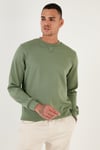Buratti Pamuklu Relaxed Fit Bisiklet Yaka Erkek Sweat 5905453 Elma