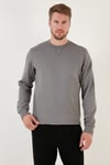 Buratti Pamuklu Relaxed Fit Bisiklet Yaka Erkek Sweat 5905453 AÇIK HAKİ