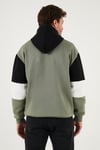 Buratti Pamuklu Relaxed Fit Kapüşonlu İçi Tüylü Yumuşak Şardonlu 2' li Paket Erkek Sweat 5905299S2 Açık Haki-Haki