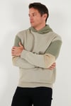 Buratti Pamuklu Relaxed Fit Kapüşonlu İçi Tüylü Yumuşak Şardonlu Erkek Sweat 5905299 TAŞ