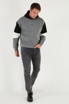 Buratti Pamuklu Relaxed Fit Kapüşonlu İçi Tüylü Yumuşak Şardonlu Erkek Sweat 5905299 AÇIK HAKİ