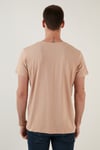 Buratti Pamuklu Slim Fit Bisiklet Yaka Erkek T Shirt 541TACTICAL VİZON