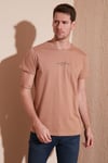 Buratti Pamuklu Slim Fit Bisiklet Yaka Erkek T Shirt 541IFIT BİSKÜVİ