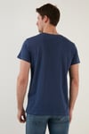 Buratti Pamuklu Slim Fit Bisiklet Yaka Erkek T Shirt 541TACTICAL AÇIK LACİVERT