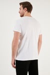 Buratti Pamuklu Slim Fit Bisiklet Yaka Erkek T Shirt 541FOLLOW BEYAZ