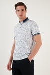Buratti Pamuklu Slim Fit Düğmeli Erkek Polo Yaka T Shirt 646B3300 BEYAZ