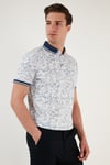Buratti Pamuklu Slim Fit Düğmeli Erkek Polo Yaka T Shirt 646B3300 BEYAZ