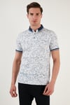Buratti Pamuklu Slim Fit Düğmeli Erkek Polo Yaka T Shirt 646B3300 BEYAZ
